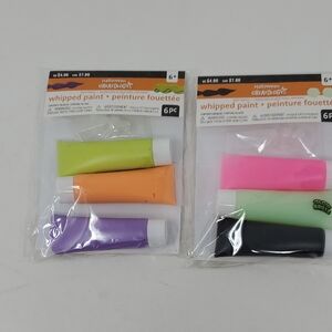 Halloween Craftology Whipped Paint Set - Green, Orange, Pink, Purple, Black